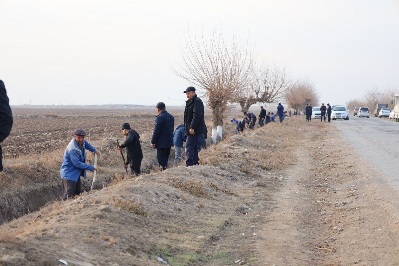 МИРИШКОРДАГИ ҲАШАРДА 150 НАФАРДАН ЗИЁД КИШИ ҚАТНАШДИ