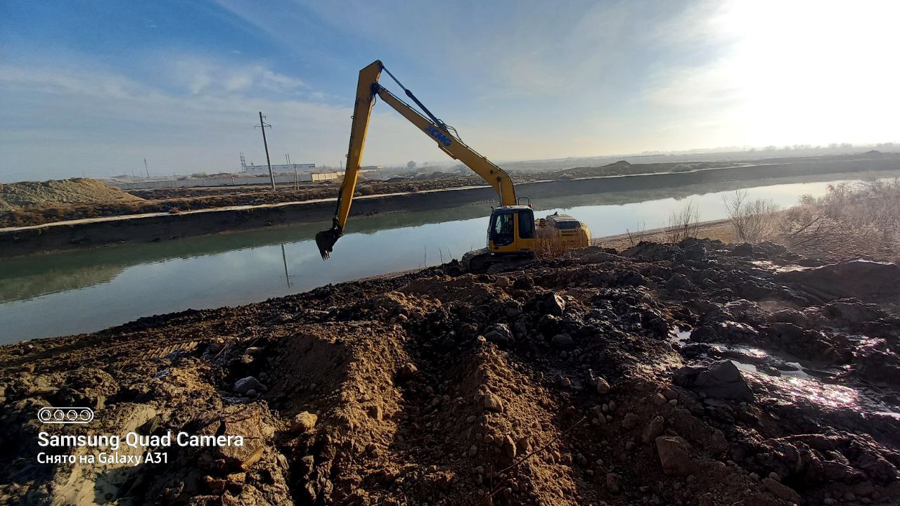 Қарши Магистрал канали ИТБ томонидан олиб борилаётган ишлар.